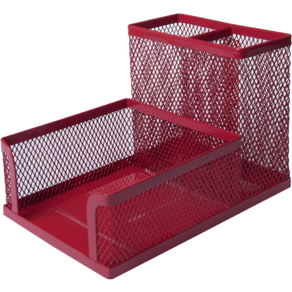 Органайзер настільний Buromax 100x150x90 мм червоний (BM.6242-05) - Pampik