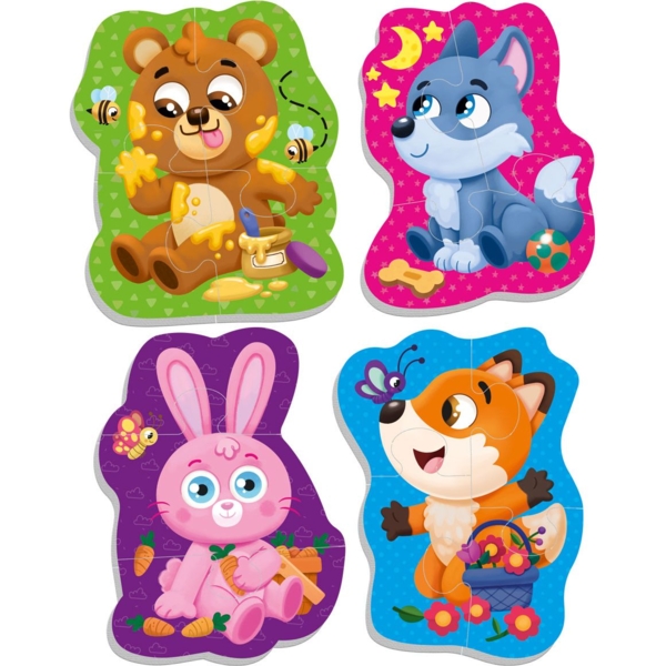 Пазли м'які Roter Kafer Лісові звірі, 14 елементів (RK6010-06) - Pampik