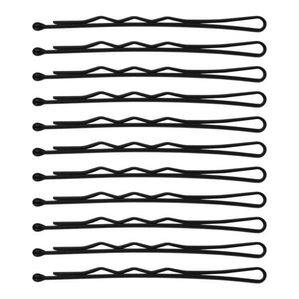 Набор фрезерных невидимок для волос SPL, 5.5 см, 24 шт., черный (3020-0055) - Pampik - 4