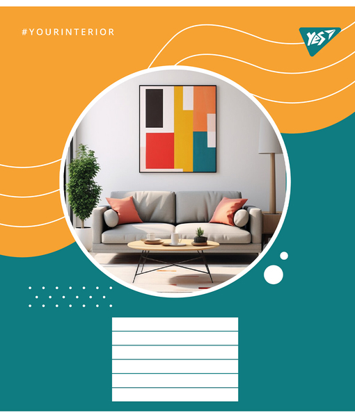 Набор тетрадей Yes Your interior А5, в линейку, 48 листов, 10 шт. (767134) - Pampik - 3