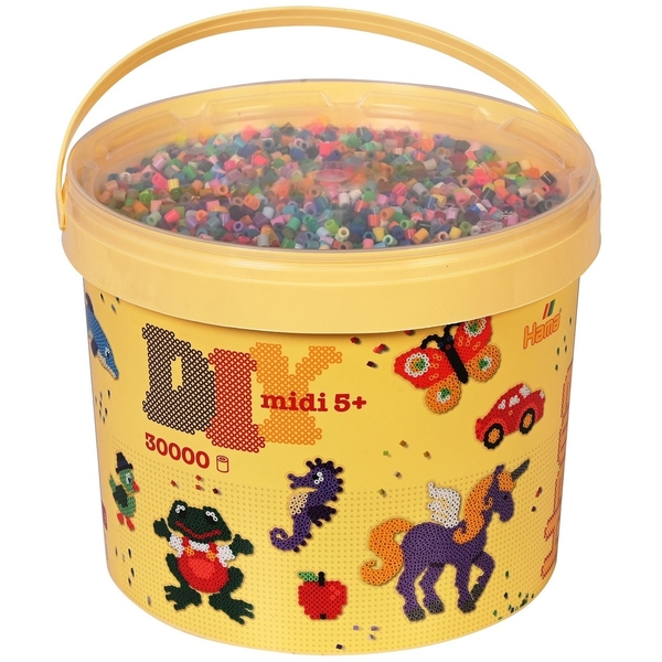 Термомозаика Hama Midi Набор цветных бусин, 30000 шт., 50 цветов (HM-181-68) - Pampik