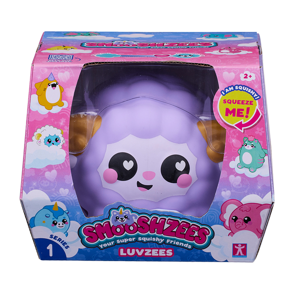 Іграшка-антистрес Smooshzees Luvzees Баранчик Віллоу колекційна фіолетова (8228) - Pampik - 4