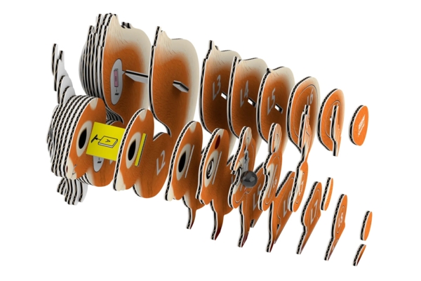 Сборная 3Д модель Eugy Зоопарк Белка (XEG-083) - Pampik - 5