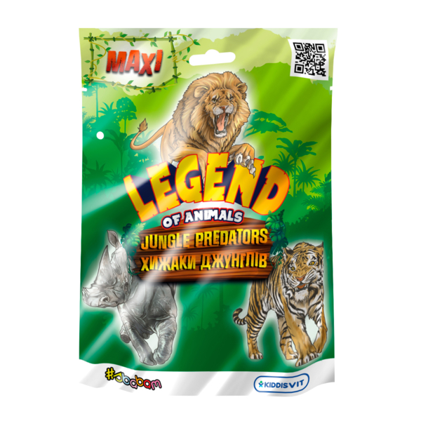 Стретч-іграшка #sbabam Legend of animals Максі Хижаки джунглів в дисплеї 12 шт. (30/CN23-CDU) - Pampik - 3