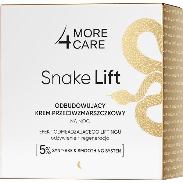 Крем для обличчя More4Care Snake Lift Rebuilding Anti-Wrinkle Night Cream 50 мл - Pampik