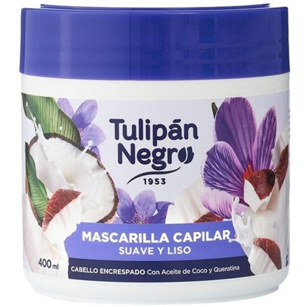 Маска для волосся Tulipan Negro Soft & Smooth Hair Mask, 400 мл - Pampik