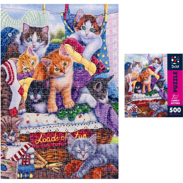 Пазлы De.tail Милые котята, 500 элементов (DT500-13) - Pampik - 2