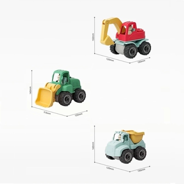 Набір будівельних машин Beiens, 3 шт. (320А) - Pampik - 9