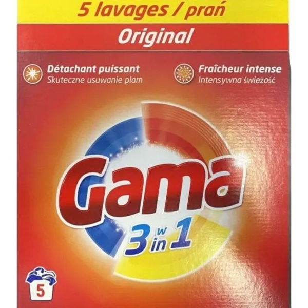 Пральний порошок Gama 3 в 1 Універсальний, 300 г - Pampik
