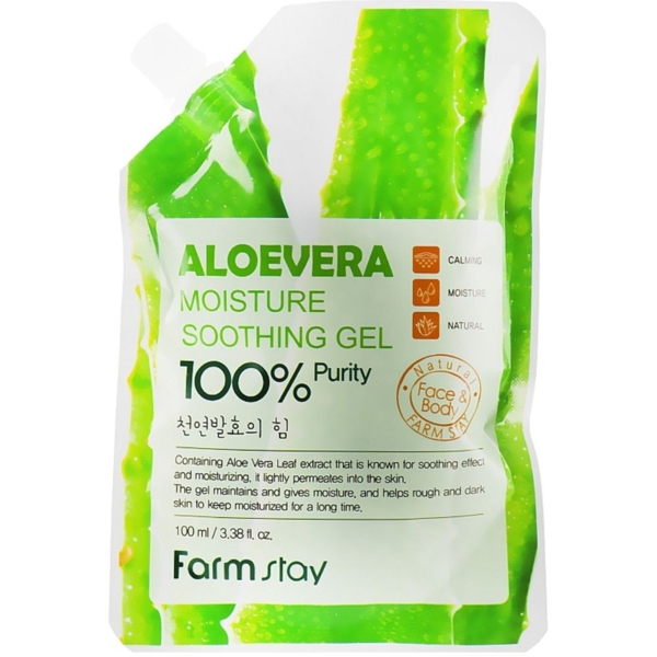 Гель для обличчя та тіла FarmStay La Ferme Aloevera Moisture Soothing Gel 100 мл - Pampik