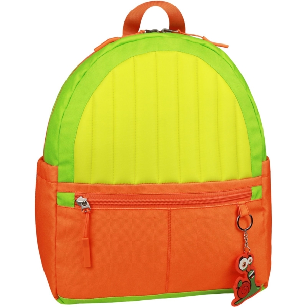 Рюкзак детский Bagland Bob Snail Maxi салатово-оранжевый, 30x14x36 см - Pampik