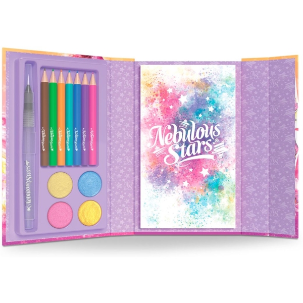 Набір для творчості Nebulous Stars Розмальовка з водою, білі аркуші Візьми в дорогу (11452) - Pampik - 2