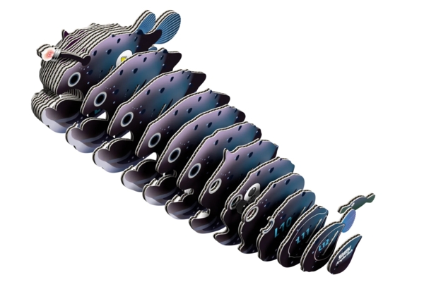 Збірна 3Д модель Eugy Зоопарк Риба морський чорт (XEG-116) - Pampik - 3