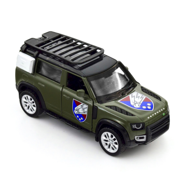 Автомодель TechnoDrive Шеврони Героїв Land Rover Defender 110 25 ОПДБр (250289M) - Pampik - 2