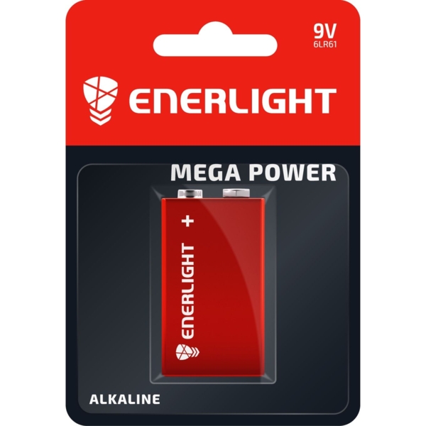 Батарейка Enerlight Mega Power 6LR61 BLI, 1 шт. (90220101) - Pampik