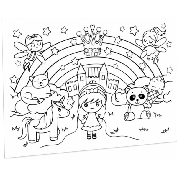 Навчальний килимок Зірка Вивчай-малюй-стирай Казка 42х29.7 см - Pampik - 2