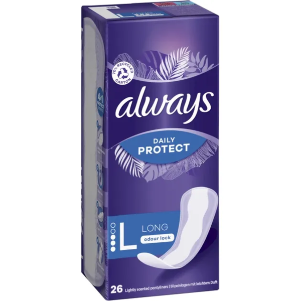 Щоденні прокладки Always Daily Protect Long Нейтралізація запаху, 26 шт. - Pampik - 3