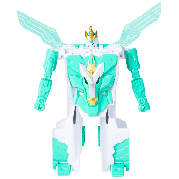 Робот-трансформер Screechers Wild! S5 Стар Вінгс білий з бірюзовим (EU686153) - Pampik