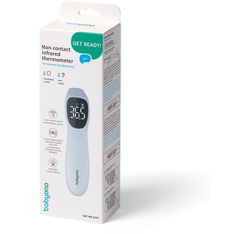 Термометр электронный бесконтактный BabyOno (1575) - Pampik - 8