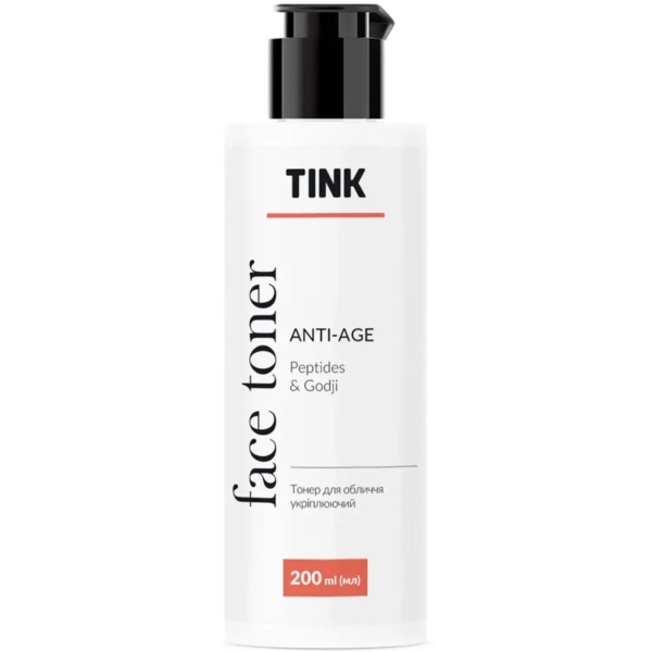 Тонер для обличчя Tink укріплюючий Anti-age Пептиди-Ягоди годжі 200 мл - Pampik