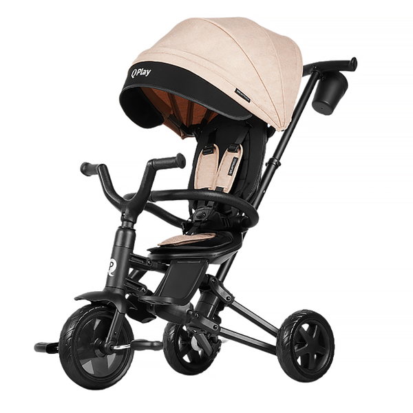 Велосипед складаний триколісний дитячий Qplay Nova Niello Beige (S700-12Nova+EvaBeige) - Pampik