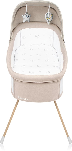 Ліжечко дитяче приставне Lionelo Malin Evo Beige Natural - Pampik - 3