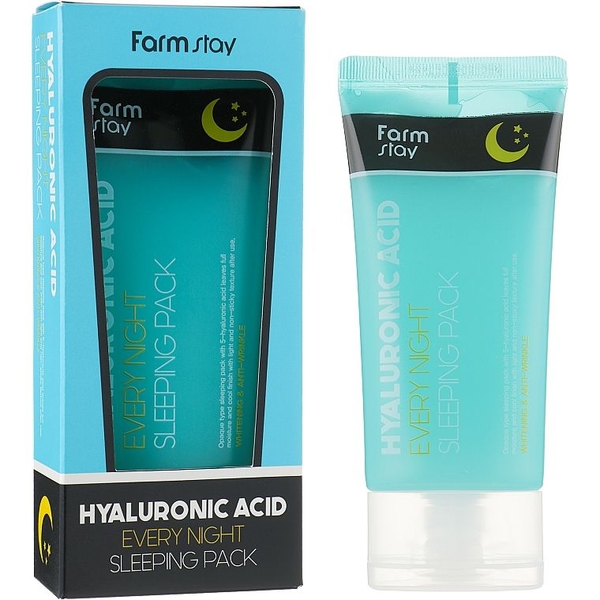 Увлажняющая ночная маска FarmStay Hyaluronic Acid Every Night Sleeping Pack с гиалуроновой кислотой, 120 мл - Pampik