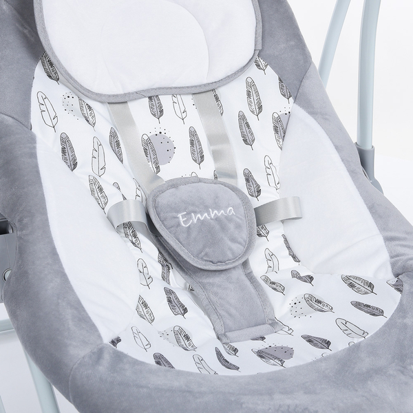 Качели-шезлонг El Camino ME 1076 Emma Gray Mint Feathes серая - Pampik - 6