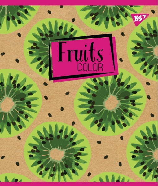 Набір зошитів Yes Fruits color Крафт А5, в лінійку, 18 аркушів, 10 шт. (765097) - Pampik - 4