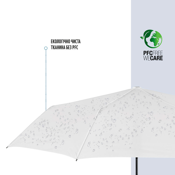 Парасолька Perletti Ombrelli складана автоматична біла (96007-04) - Pampik - 4