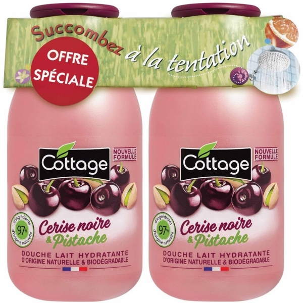 Набор Cottage Black Cherry & Pistachio 2 шт по 250 мл - Pampik