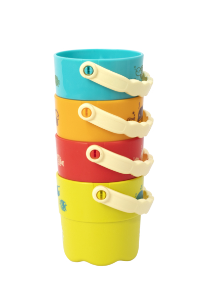 Набор игрушек для ванной Baby Team Ведерца 4 шт. (8859) - Pampik - 2