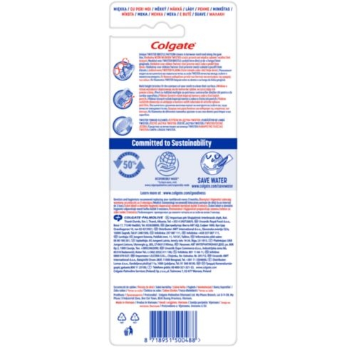 Зубна щітка Colgate Twister Глибоке очищення зі спіральними щетинками, 4 шт. - Pampik - 3