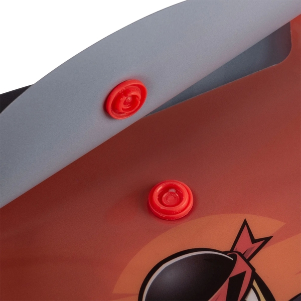 Папка-конверт Yes Ninja B7 на кнопке, оранжево-серый (492265) - Pampik - 3