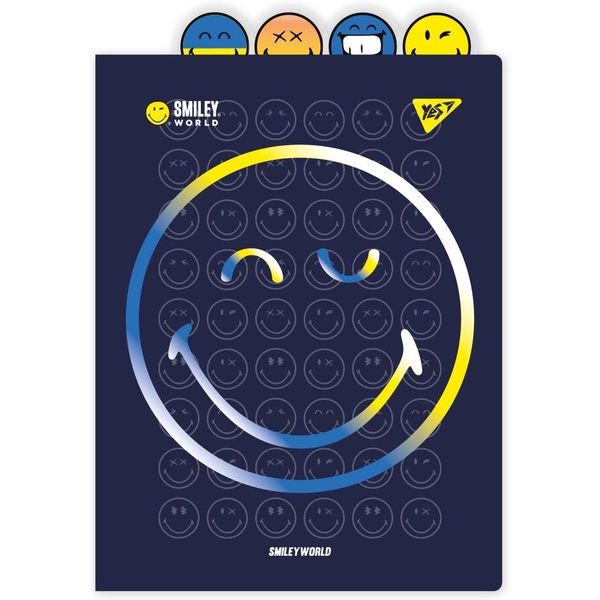 Папка-куточок YES Smiley World А4 з фігурними роздільниками (492180) - Pampik