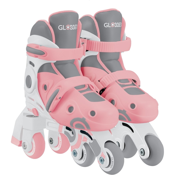 Роликовые коньки Globber Learning Skates 2 в 1, р.30-33, пастельно-розовый (783-210) - Pampik - 2