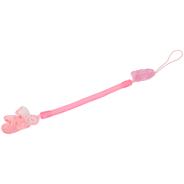 Цепочка для пустышки Baby Team Спираль (3335_рожевий) - Pampik - 2