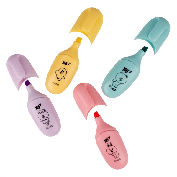 Маркер текстовий Yes Line Friends, 4 шт. (390711) - Pampik - 2