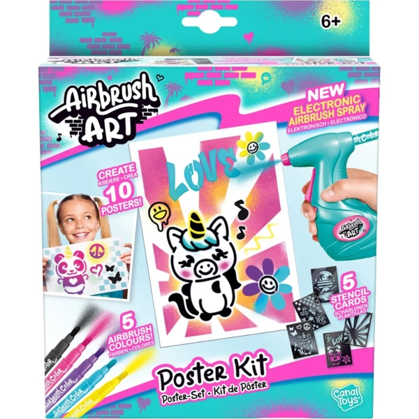 Набір Canal Toys DIY Airbrush Art з постерами (AIR015) - Pampik