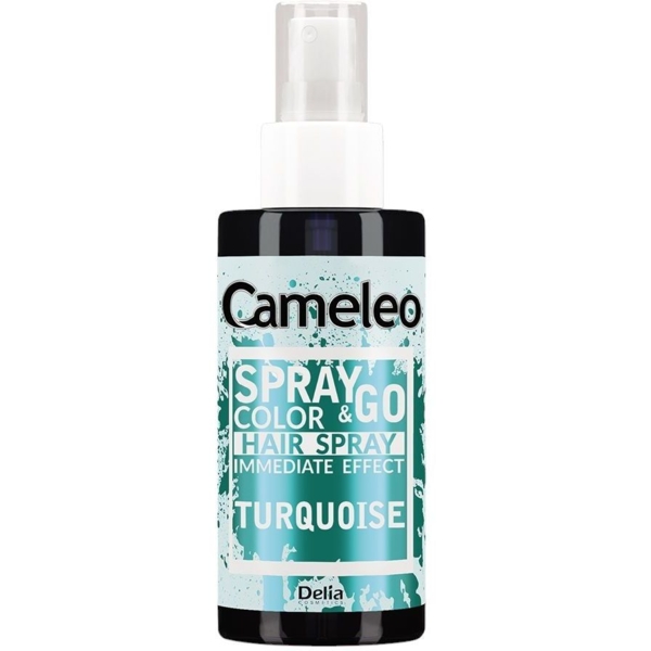 Спрей для волос оттеночный Delia Cosmetics Cameleo Spray&amp;Go бирюзовый 150 мл - Pampik