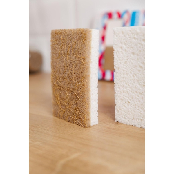 Целлюлозные губки Добра Господарочка из кокосового волокна, 2 шт. - Pampik - 4