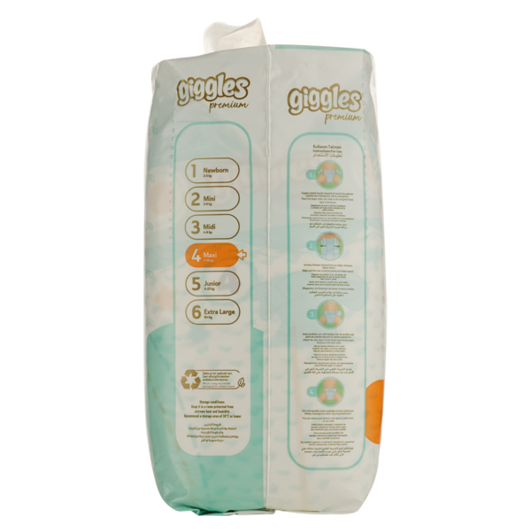 Підгузки на липучках Giggles Premium 4 (7-18 кг), 30 шт. - Pampik - 3