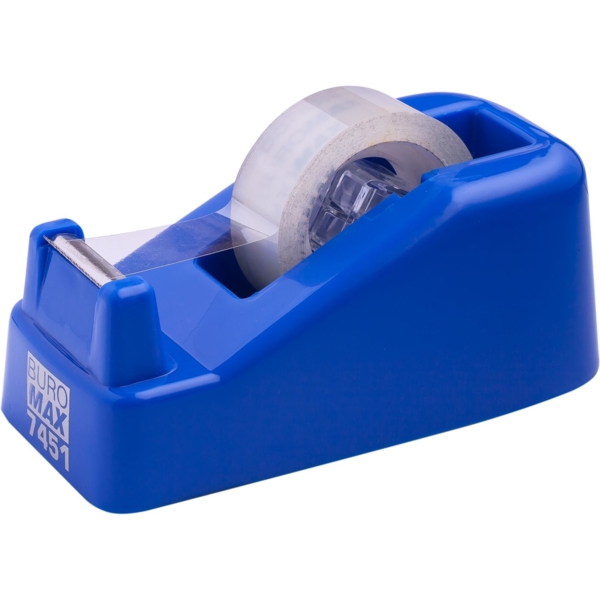 Диспенсер для канцелярского скотча Buromax синий (BM.7451-02) - Pampik