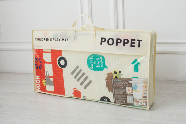 Дитячий килимок Poppet Екскурсія Лондон та Дорожній лабіринт двосторонній складний 200х150x1 см (PP026-150H) - Pampik - 11