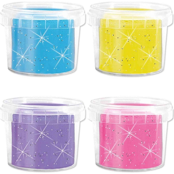 Незасихаюча маса для ліплення Ses Creative Feel good dough Блиск 4 кольори (00515S) - Pampik - 2