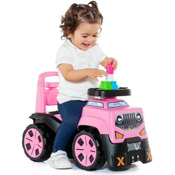 Толокар Molto Всюдихід з блоками 10 шт рожевий - Pampik - 6