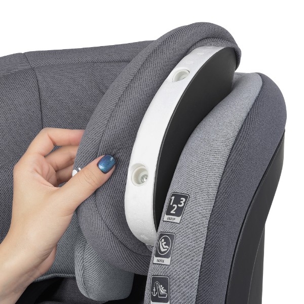 Автокресло El Camino ME 1080-B Bristol 9-36 кг Royal Grey серое - Pampik - 6