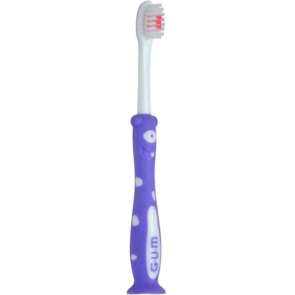 Зубная щетка GUM Kids Monster мягкая фиолетовая - Pampik - 2