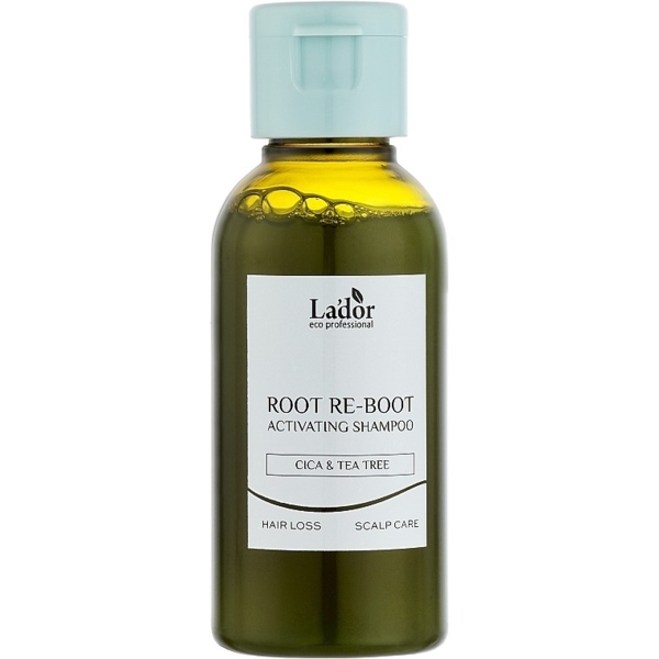 Шампунь від випадіння волосся Lador Root Re-Boot Awakening Shampoo Cica & Tea Tree 50 мл - Pampik