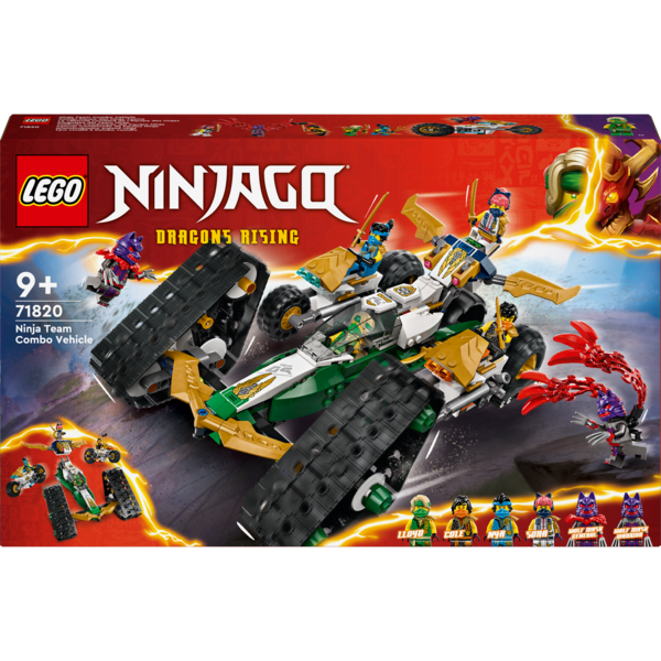 Конструктор LEGO Ninjago Комбі-автомобіль команди ніндзя, 576 деталей (71820) - Pampik